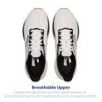 Brooks Men’s Anthem 7 Neutral Running Shoe - White/Black/Tan - 13 Medium