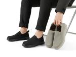 ITAZERO Men's Slip On Walking Shoes - Wide Width Breathable Mesh Fabric Lightweight Comfort Loafers with Elastic Easy-Off Cuff Cushioned Insole for Foot Pressure Relief Daily Support Khaki 13