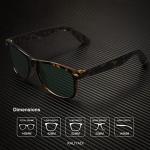 KALIYADI Sunglasses Men Polarized Sunglasses for Mens and Womens, Unisex Sun Glasses for Driving and Fishing, Retro Sun glasses UV Protection (G15/Tortoise G15/Brown)