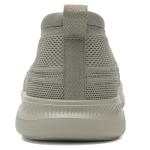 ITAZERO Men's Slip On Walking Shoes - Wide Width Breathable Mesh Fabric Lightweight Comfort Loafers with Elastic Easy-Off Cuff Cushioned Insole for Foot Pressure Relief Daily Support Khaki 13