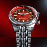 Spinnaker Men's 42mm Bradner Automatic Red Reef Watch with Solid Stainless Steel Bracelet SP-5062-55