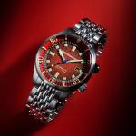 Spinnaker Men's 42mm Bradner Automatic Red Reef Watch with Solid Stainless Steel Bracelet SP-5062-55