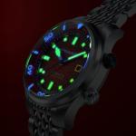 Spinnaker Men's 42mm Bradner Automatic Red Reef Watch with Solid Stainless Steel Bracelet SP-5062-55