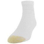 GOLDTOE Men's Cotton Ankle Athletic Socks - White