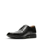 Clarks Men's Tilden Cap Oxford, Black Leather, 9 M US