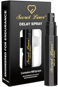 Secret Lover Delay Duration Spray for Men, Fast-Acting Control Formula for Long-Lasting Performance, Desensitized Spray for Enhanced Sensation Support, Retardante Para Caballeros 6ml