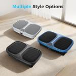 OLIXIS Vibration Plate Exercise Machine with 9 Auto Modes, Full Body Workout Vibrating Platform with LED Touch Screen & Pull Ropes for Weight Loss, Home Gym Fitness Equipment for Women Men, Black