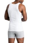 Fruit of the Loom Men's Tag-Free Tank A-Shirt, 6 Pack-White, Large