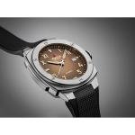 Alpina Men's Automatic Alpiner Watch, Black Rubber Strap, Brown Dial, Date Style: AL-525BRG3AE6