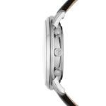 Fossil Men's Watch, Neutra Quartz Stainless Steel and Chronograph Leather Watch for Men, Color: Silver, Black