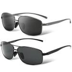 SUNGAIT Ultra Lightweight Rectangular Polarized Sunglasses UV400 Protection SGT458QH-HH-5