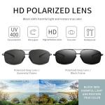 SUNGAIT Ultra Lightweight Rectangular Polarized Sunglasses UV400 Protection SGT458QH-HH-5