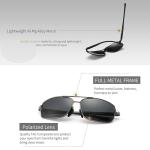 SUNGAIT Ultra Lightweight Rectangular Polarized Sunglasses UV400 Protection SGT458QH-HH-5