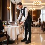 ZCVQX Work Shoes for Men Water-Repellent Kitchen Chef Tennis Shoes for Men Comfy Breathable Food Service Restaurant Sneakers All Black