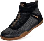 Men's Zero Drop Wrestling & Boxing Sneakers - Black Gold