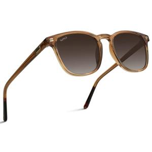WearMe Pro WMP Eyewear - Men's Polarized Modern Rounded Square Sunglasses