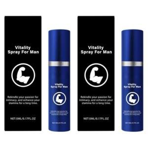 2pcs Delay Spray Sexual Enhancer for Men to Last Longer in Bed, Effectively Extends Men's Time and Enhances Comfort Mini Portable Delay Spray, 2packs Big Size Massage Enlargement