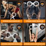 POZOERA Burn Machine - Spinning Rotator Burn Machine with 12LB Adjustable Resistance,Forearm Strengthener Trainer 360 Degree Rotating Arm Workout Exercise Equipment for Men&Women(Silver)