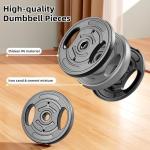 HUAYA Adjustable Dumbbell Set, 10-90lbs Free Weights with Connector – 4 in 1 Dumbbells, Barbell, Kettlebell & Push Up Stand, Adjustable Weights Set for Home Gym Fitness Equipment for Men & Women (Orange 45lbs (22.5lbs*2))