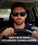 MEETSUN Polarized Sunglasses for Men,Sun Glasses with UV Protection for Driving Fishing
