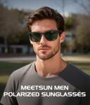 MEETSUN Polarized Sunglasses for Men,Sun Glasses with UV Protection for Driving Fishing