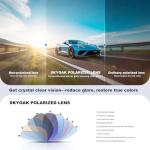 2 Pack Polarized Sports Sunglasses for Men Women, TR90 Wrap Around Design Sun Glasses UV400 Protection Outdoor Driving Cycling Fishing Black+Tortoise