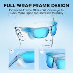 KastKing Huzzah Polarized Sport Sunglasses for Men and Women, Ideal for Driving Fishing Cycling and Running,UV Protection