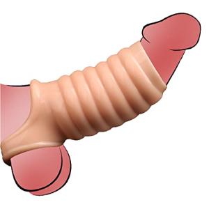 WOHUTAR ㅤReusable Sleeves Girth for Men Extender Enlarger Extension Cook Enhancer Ball Stretch Sleeve Girth Best Gift-5627(Flesh-Colored/LW)