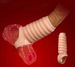 WOHUTAR ㅤReusable Sleeves Girth for Men Extender Enlarger Extension Cook Enhancer Ball Stretch Sleeve Girth Best Gift-5627(Flesh-Colored/LW)