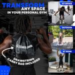 Push Up Board for Full Body Workout - Versatile Home Workout Equipment with QR Code Guided Workouts, Sweat Resistant Handles, Resistance Bands, Perfect for Beginners to Pros - L&C Exercise Essentials