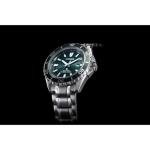 Citizen Men's Promaster Sea Eco-Drive Stainless Steel Watch, 3-Hand Date, One-Way Rotating Bezel, ISO Compliant, Luminous Hands and Markers, Green Dial (Model: BN0199-53X)