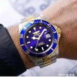Invicta Men's Pro Diver Quartz Watch with Stainless Steel Strap, Two Tone, 20 (Model: 26972)