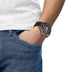 Tissot Seastar Professional 2000, Swiss Automatic Watch for Men, Diver, Stainless Steel Case, Black Silicone Strap and Gradient Dial, 46mm, T1206071744100