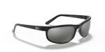 Ray-Ban Mens RB2027 Predator 2 Rectangular Sunglasses, Black/Polarized Dark Grey, 62 mm
