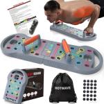 HOTWAVE Push Up Board, Push Up Board for Men, Foldable Pushup Board Home Gym Pushup Board with Handles Professional Strength Training Equipment for Men
