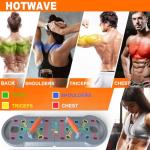 HOTWAVE Push Up Board, Push Up Board for Men, Foldable Pushup Board Home Gym Pushup Board with Handles Professional Strength Training Equipment for Men