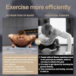 HOTWAVE Push Up Board, Push Up Board for Men, Foldable Pushup Board Home Gym Pushup Board with Handles Professional Strength Training Equipment for Men