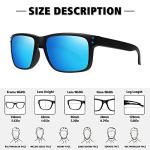 MEETSUN Polarized Sunglasses for Men Women Sports Driving Fishing Glasses UV400 Protection 3Pack-Black+Blue+Red