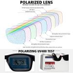 MEETSUN Polarized Sunglasses for Men Women Sports Driving Fishing Glasses UV400 Protection 3Pack-Black+Blue+Red