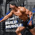 310lbs Heavy Resistance Bands for Working Out, NITEEN Resistance Bands with Handles Weight Exercise Bands for Men Women, Workout Bands with Door Anchor and Ankle Straps Strength Training Equipment