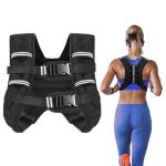 Zikopomi Weighted Vest with Two Adjustment Straps for Men Women, 8lbs/12lbs/16lbs/20lbs Weight Vest with Reflective Stripes for Workout, Strength Training, Running, Fitness, Muscle Building, Weight Loss+1