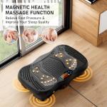 GLYLF Vibration Plate Exercise Machine, 130 Levels Full Body Workout Vibrating Plate for Lymphatic Drainage Weight Loss, 450 Lbs Capacity Shake Platform with Resistance Bands Bluetooth for Women Men