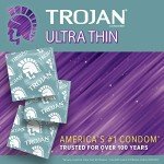 Trojan Ultra Thin Premium Lubricated Condoms - 12 Pack