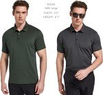 5 Pack Men's Quick-Dry Polo Shirts for Workouts