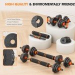 50LBS Adjustable Dumbbell Set for Home Workout