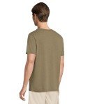 Lucky Brand Men's Dark Olive Notch Neck Tee