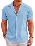 COOFANDY Men's Casual Button Down Beach Shirt