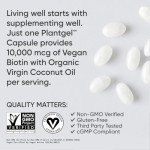 Biotin with Organic Coconut Oil - 10,000 MCG