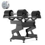 Adjustable 80LBS Dumbbell Set with Rack for Men