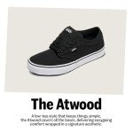 Vans Men's Atwood Low-Top Sneakers, Black/White